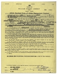 Two January 1959 Contracts Signed by Moe Howard, Who Signs Each ''The 3 Stooges'' & ''Moe Howard'' -- AGVA Contracts for Three Stooges Performances -- Each Measures 8.5'' x 11'', Very Good